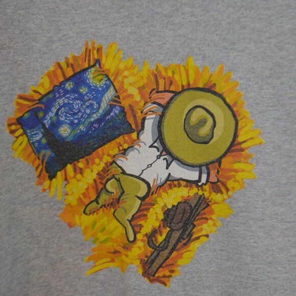 Vincent Van Gogh Immersive Grey Graphic Art Sweatshirt - Picture 3 of 3